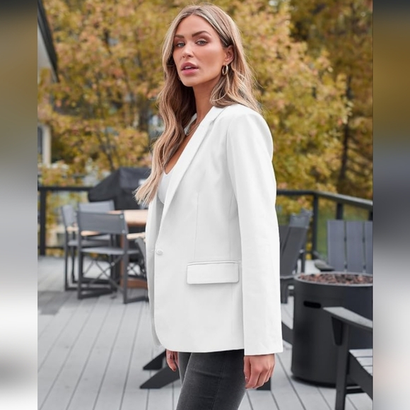 Automet White 1 Button Blazer NWT XL - Picture 2 of 16